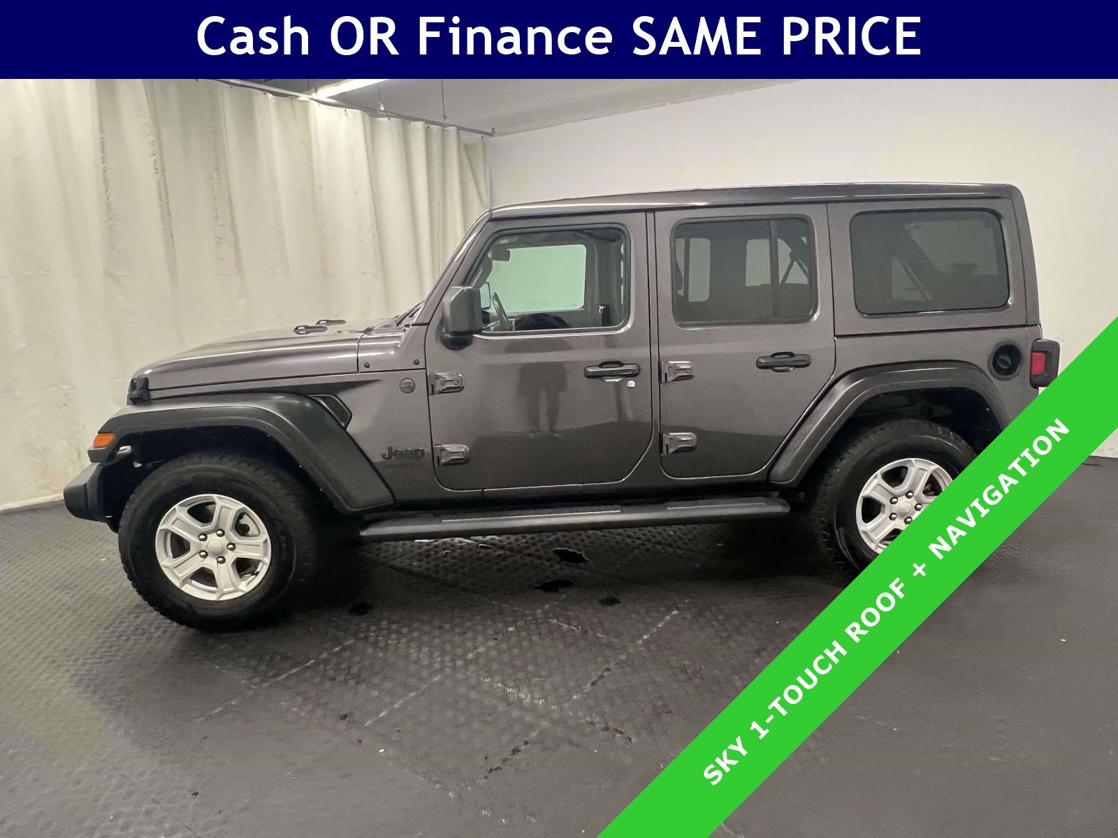 Certified 2022 Jeep Wrangler Unlimited Sport w/ Sun And Sound Package AWD/4WD image 12