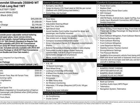 New 2025 Chevrolet Silverado 2500 W/T RWD image 26