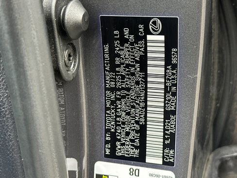 Certified 2022 Lexus ES 350 w/ Premium Package image 32