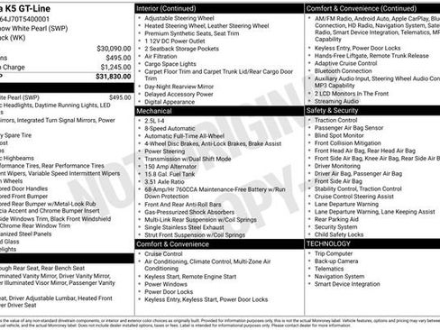 Used 2026 Kia K5 GT-Line image 15