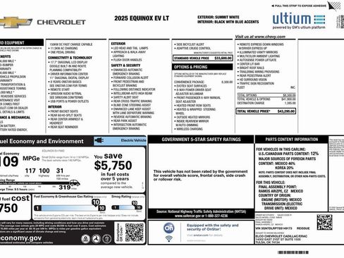 Used 2025 Chevrolet Equinox EV LT w/ Convenience Package image 4
