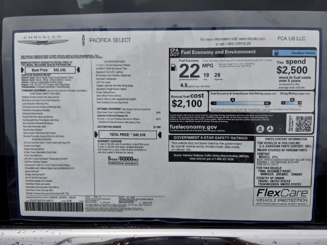 New 2027 Chrysler Pacifica Select FWD image 3