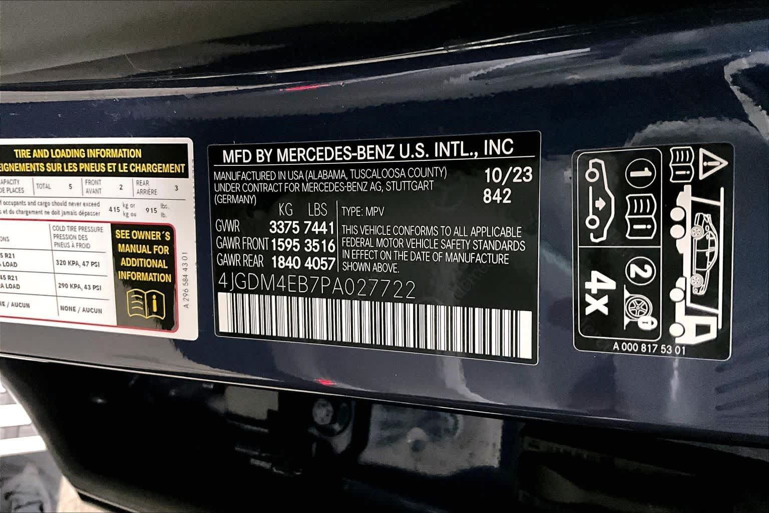 Certified 2023 Mercedes-Benz EQS 580 4MATIC SUV image 31