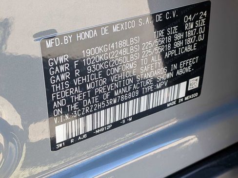 Certified 2024 Honda HR-V Sport image 30