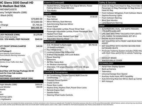 Certified 2022 GMC Sierra 3500 Denali w/ Technology Package image 3