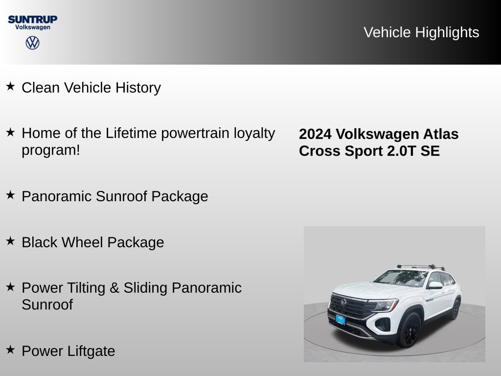 Used 2024 Volkswagen Atlas Cross Sport SE AWD/4WD image 7