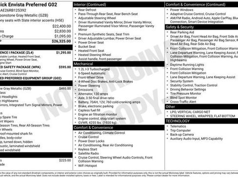 Used 2024 Buick Envista Preferred w/ Convenience I Package FWD image 2
