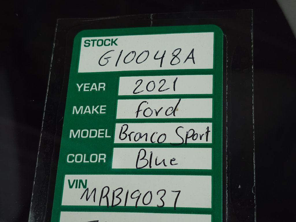 Used 2021 Ford Bronco Sport Big Bend w/ Big Bend Package (96B) AWD/4WD image 30