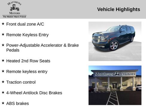 Used 2016 Chevrolet Tahoe LTZ AWD/4WD image 9