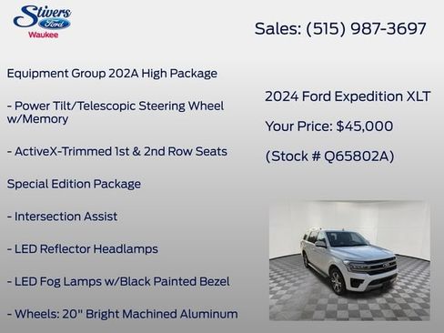 Used 2024 Ford Expedition XLT AWD/4WD image 22