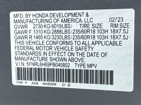Used 2023 Honda Odyssey EX-L image 13