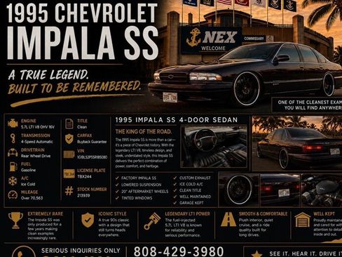 Used 1995 Chevrolet Impala SS RWD image 1