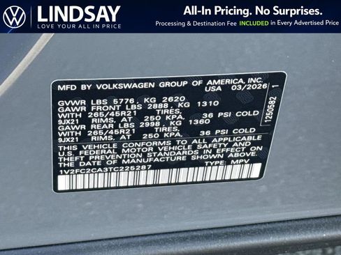 New 2026 Volkswagen Atlas Cross Sport SEL Premium R-Line AWD/4WD image 22