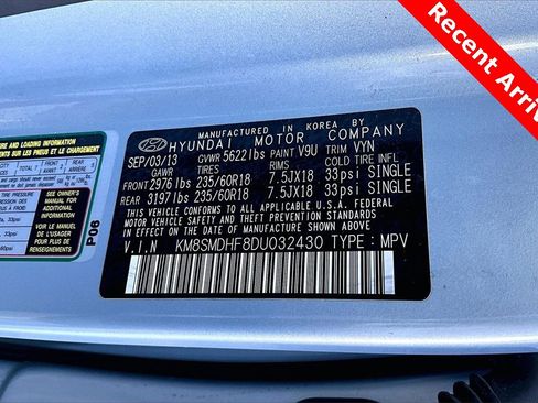 Used 2013 Hyundai Santa Fe GLS w/ Popular Equipment Pkg image 9