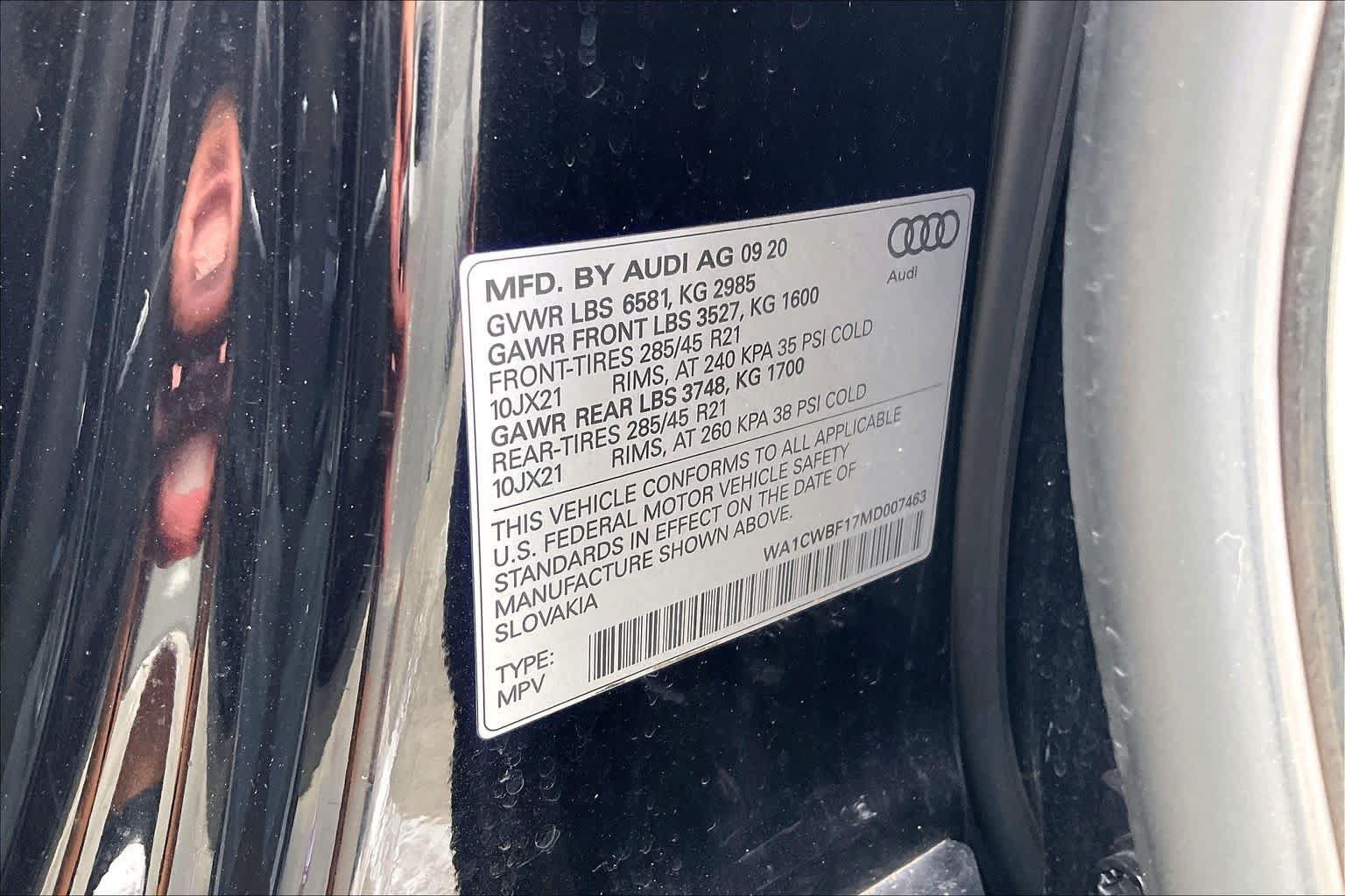Used 2021 Audi SQ8 Prestige w/ Prestige Package AWD/4WD image 34