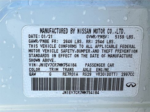 Used 2021 INFINITI Q50 Sensory w/ Cargo Package image 34