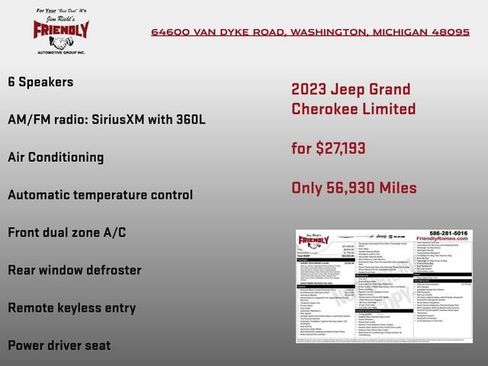 Used 2023 Jeep Grand Cherokee Limited w/ Luxury Tech Group II AWD/4WD image 6