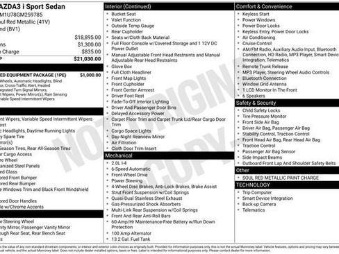 Used 2016 MAZDA MAZDA3 i Sport w/ Preferred Equipment Package image 32