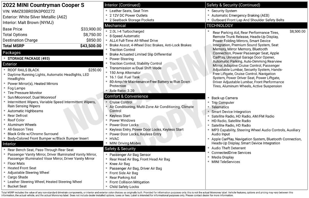 Certified 2022 MINI Cooper Countryman S AWD/4WD image 13