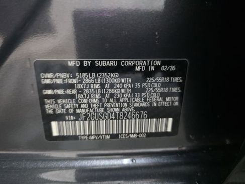 New 2026 Subaru Crosstrek 2.5i Sport AWD/4WD image 37