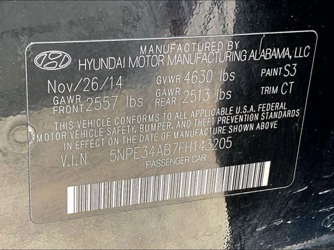 Used 2015 Hyundai Sonata Limited 2.0T FWD image 33