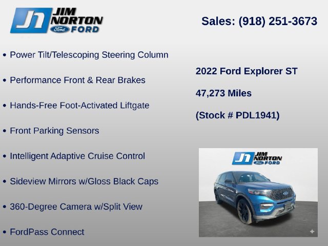 Used 2022 Ford Explorer ST w/ Equipment Group 401A AWD/4WD image 17