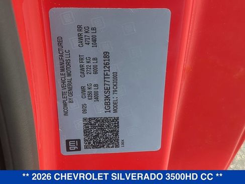 New 2026 Chevrolet Silverado 3500 W/T w/ WT Convenience Package AWD/4WD image 21