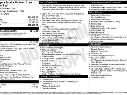 New 2026 Toyota Tundra Platinum w/ TRD Off-Road Package