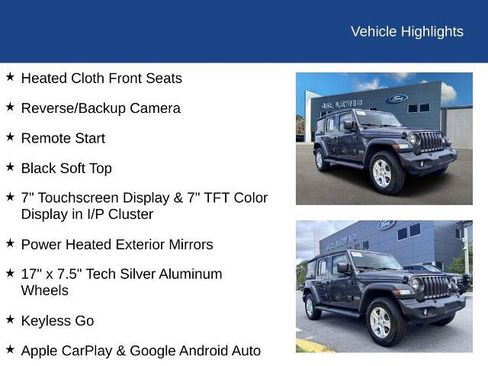 Used 2018 Jeep Wrangler Unlimited Sport S AWD/4WD image 22