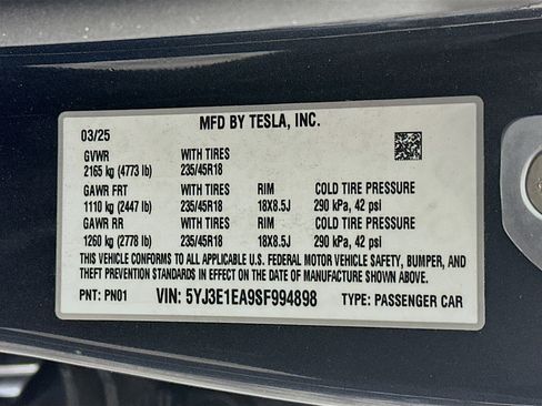 Used 2025 Tesla Model 3 Long Range RWD image 12