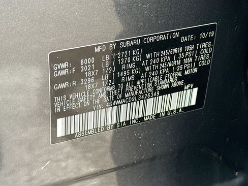 Used 2020 Subaru Ascent Premium w/ Convenience Package image 43