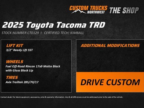 Used 2025 Toyota Tacoma TRD Off-Road image 2