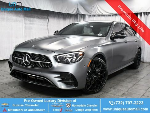 Used 2022 Mercedes-Benz E 450 4MATIC Sedan w/ Night Package image 1