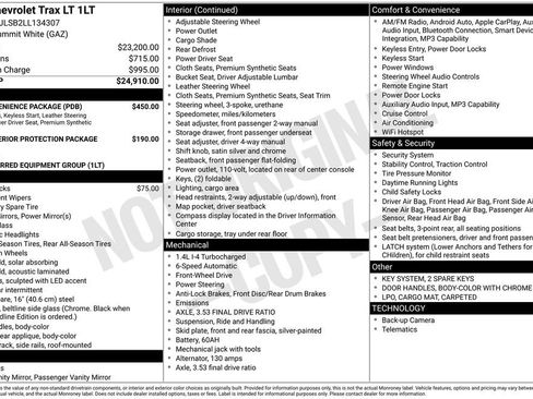 Used 2020 Chevrolet Trax LT w/ LT Convenience Package FWD image 29
