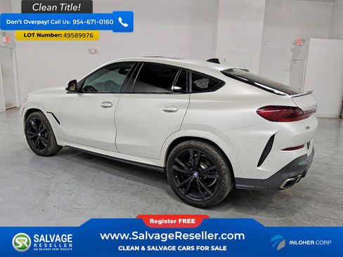 Used 2021 BMW X6 M50i w/ Executive Package AWD/4WD image 3