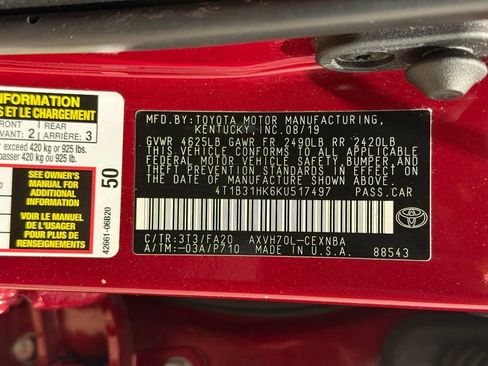 Used 2019 Toyota Camry LE FWD image 29