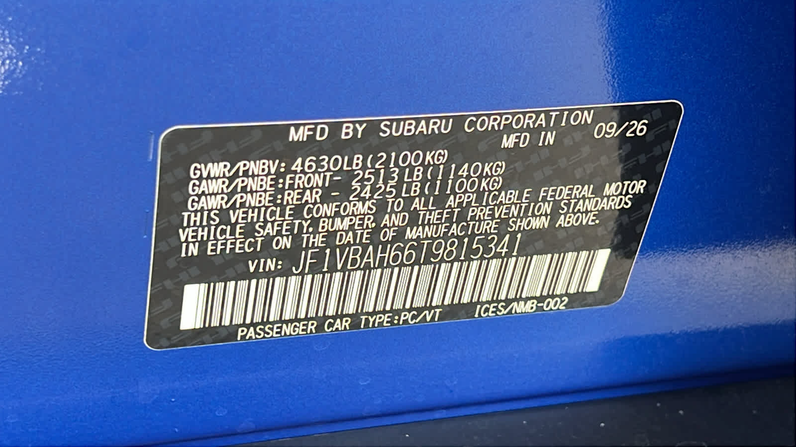 New 2026 Subaru WRX Premium AWD/4WD image 30