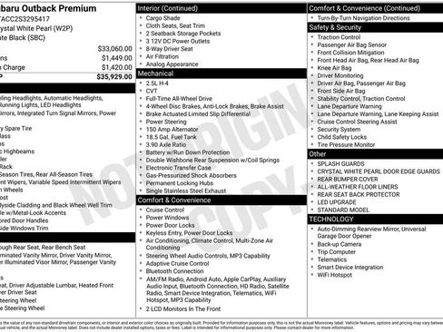 Certified 2025 Subaru Outback Premium AWD/4WD image 18