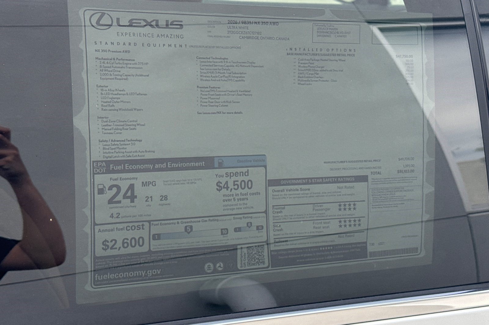 New 2026 Lexus NX 350 AWD w/ Premium Package image 29