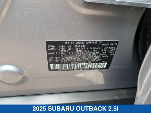 Certified 2025 Subaru Outback image 22