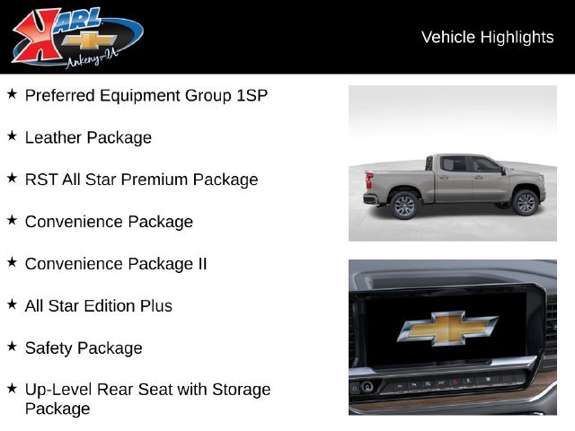 New 2026 Chevrolet Silverado 1500 RST w/ RST All Star Premium Package AWD/4WD image 3
