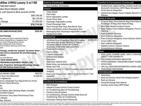 Used 2024 Cadillac Lyriq Luxury w/ LPO, Floor Liner Package image 68