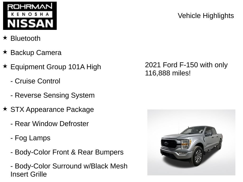 Used 2021 Ford F150 XL w/ STX Appearance Package AWD/4WD image 8