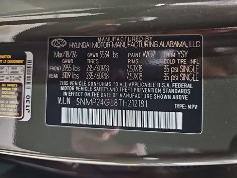 New 2026 Hyundai Santa Fe SEL FWD image 34
