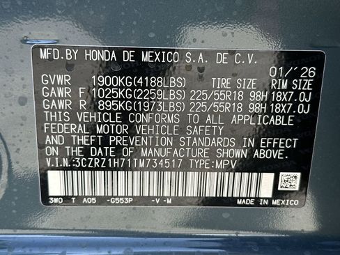 New 2026 Honda HR-V EX-L image 19