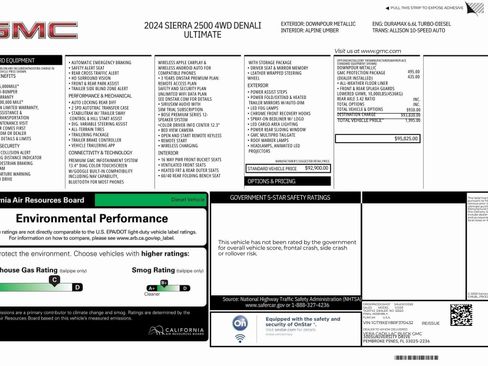 Used 2024 GMC Sierra 2500 Denali Ultimate w/ LPO, GMC Protection Package image 85