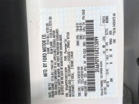 Used 2016 Ford Fusion SE w/ Equipment Group 202A image 33