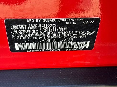 Used 2022 Subaru WRX AWD/4WD image 26