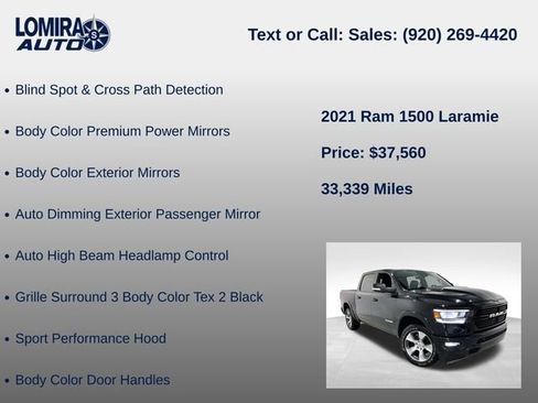 Used 2021 RAM 1500 Laramie AWD/4WD image 39