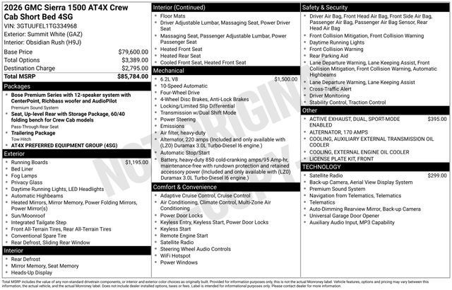 New 2026 GMC Sierra 1500 AT4X AWD/4WD image 29